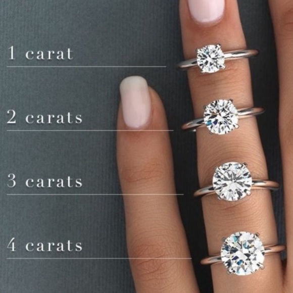 Diamond Ring with Sterling Silver Band - Size 8 - 1 carat - Picture 4 of 6